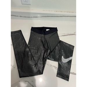 Nike‎ Dri-Fti Shimmer Sparkle Glitter Leggings Size XS